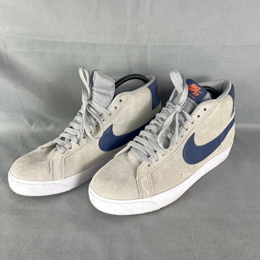 Nike SB Zoom Blazer Mid FD0731-004 Sneakers Mens 7.5 Gray Blue Athletic Shoes